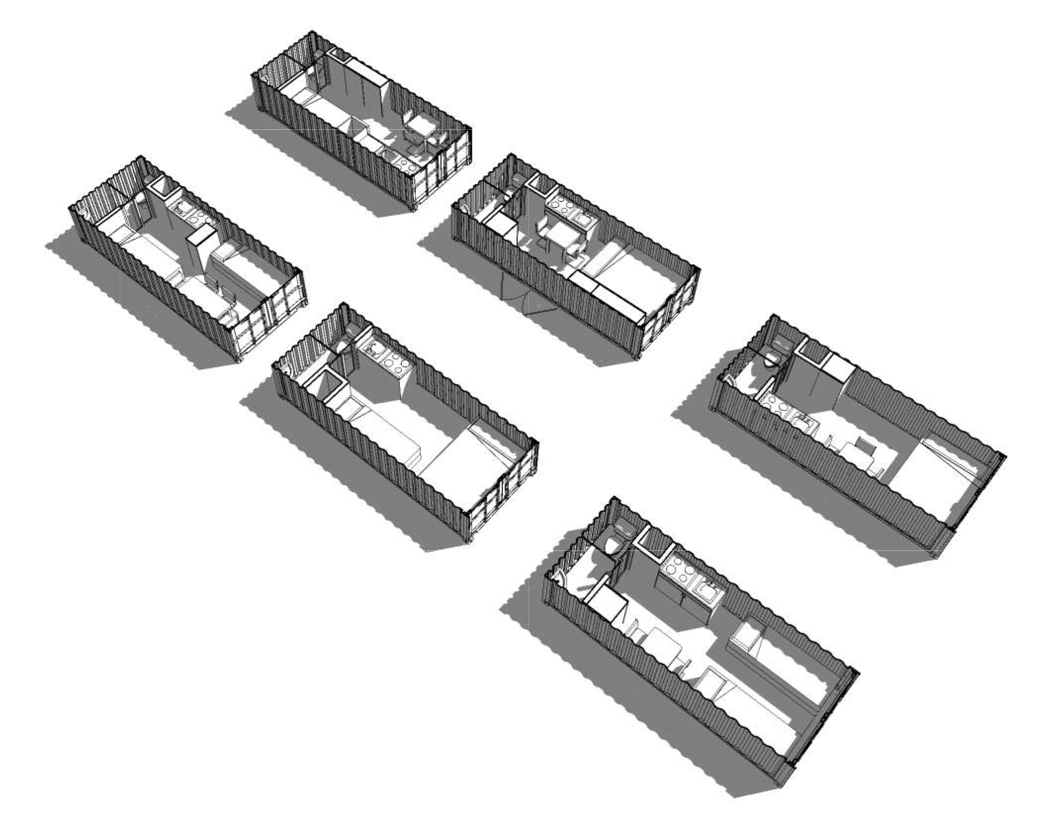 Container House - Modules Study 