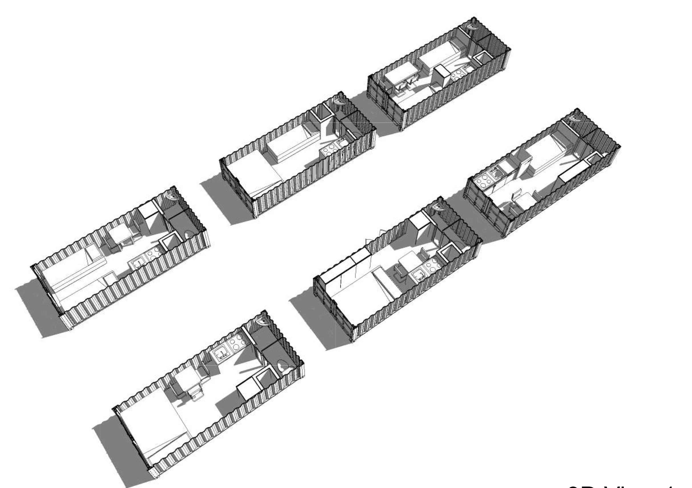 Container House - Modules Study 