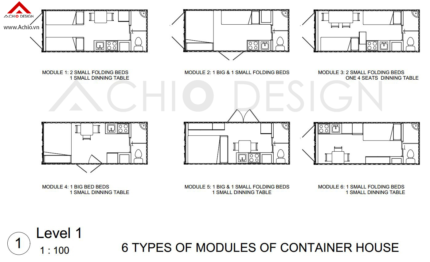Container House - Modules Study 